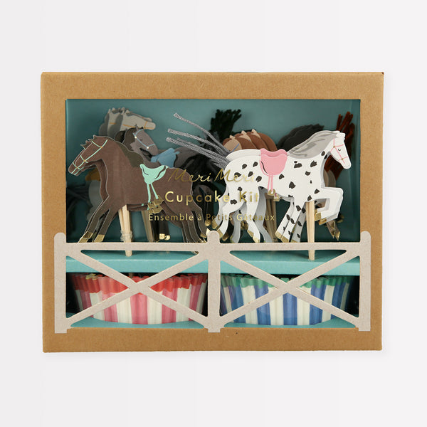 Our horse cupcake kit is perfect for kids who love horses.