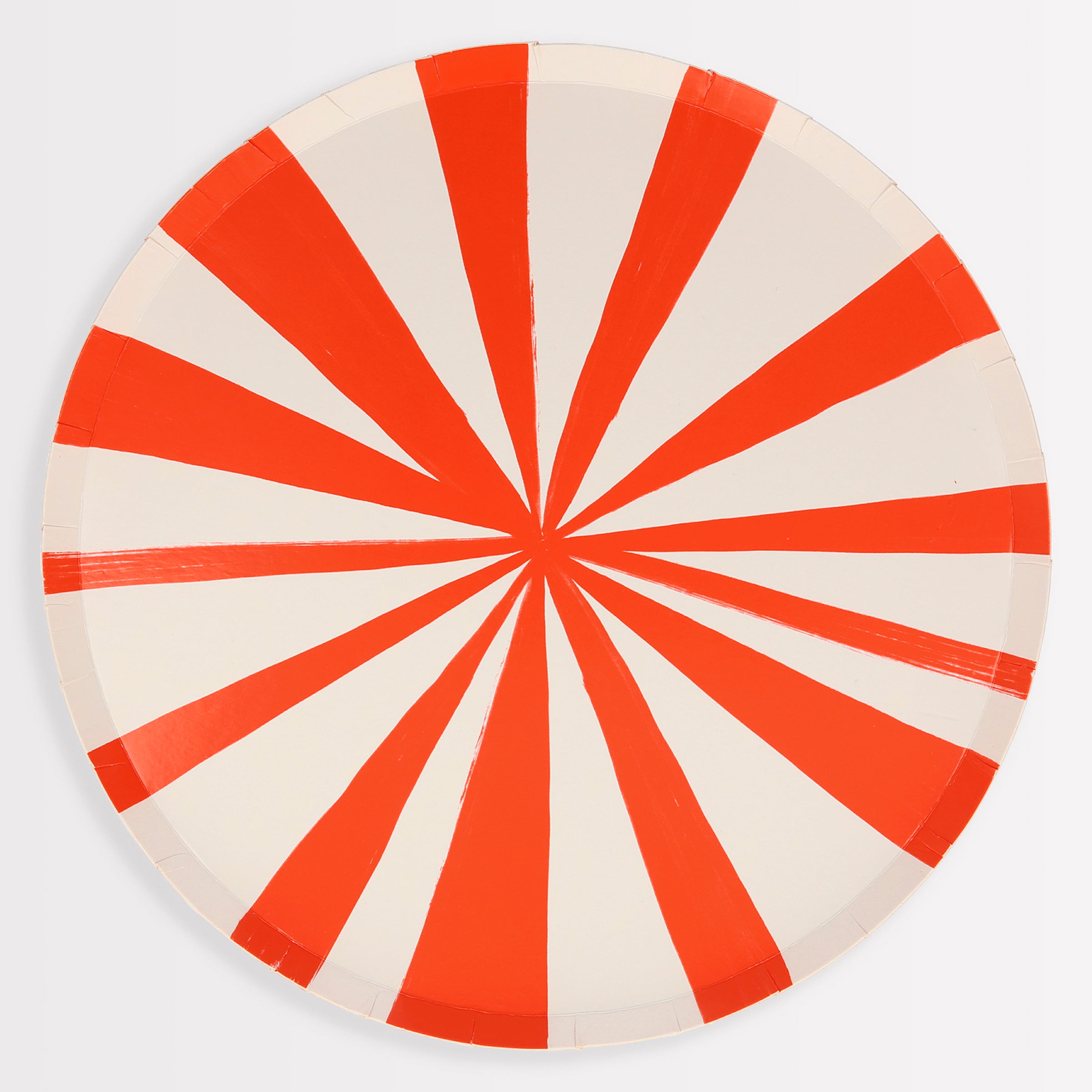 Beistle Red & White Striped Plates - 9 Inch Party Plates, 8 Count | Circus Theme Tableware & Decor