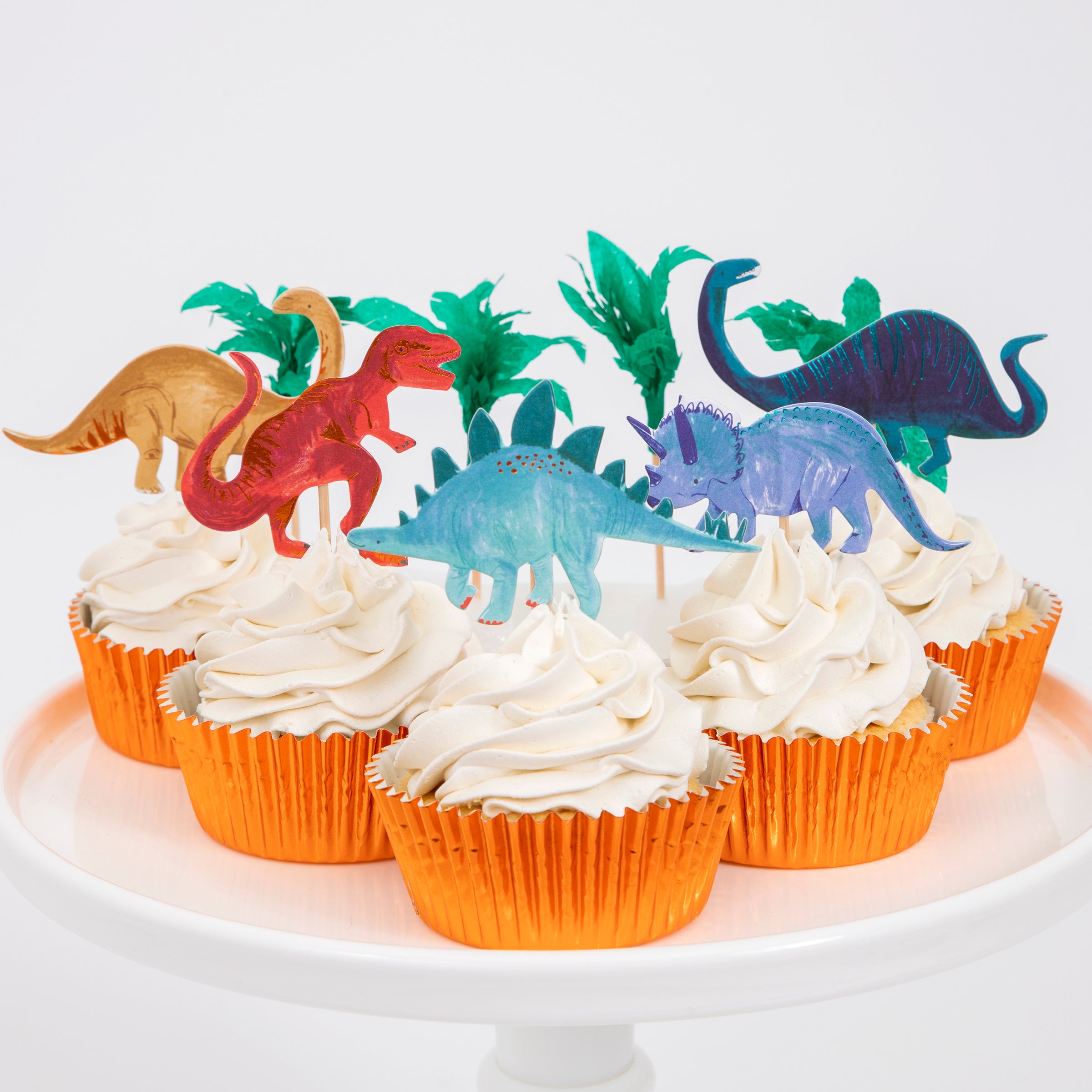 Dinosaurus papieren cupcake-topper, 42 stuks, dino-verjaardagsdecoratie Dinosaurus papieren cupcake-topper, 42 stuks, dino-verjaardagsdecoratie