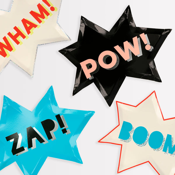 These party plates are ideal if you're looking for superhero party supplies, to decorate your party table.