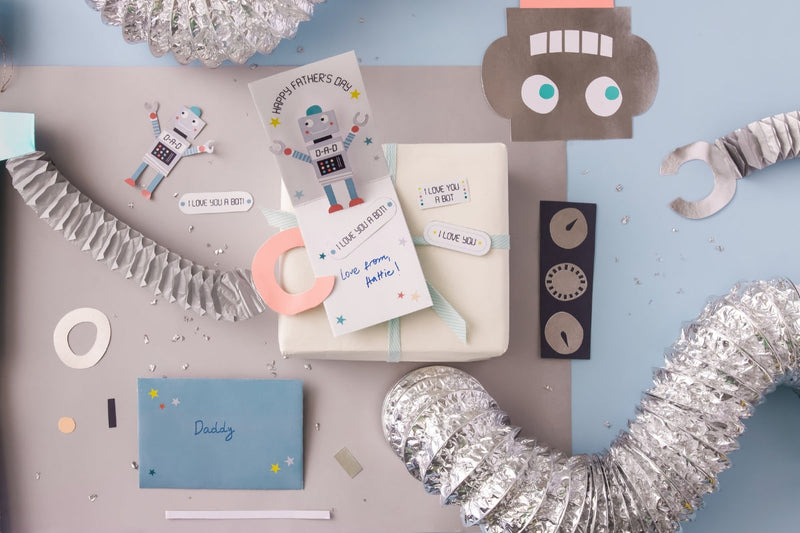 Free Craft Activity: Father’s Day Robot Card