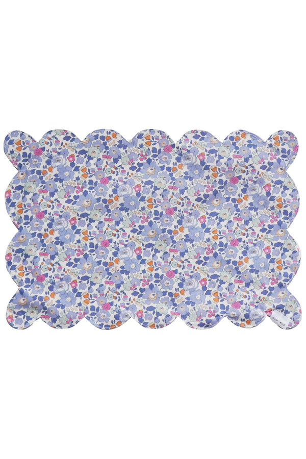Betsy Reversible Scalloped Placemat made with Liberty Fabric
