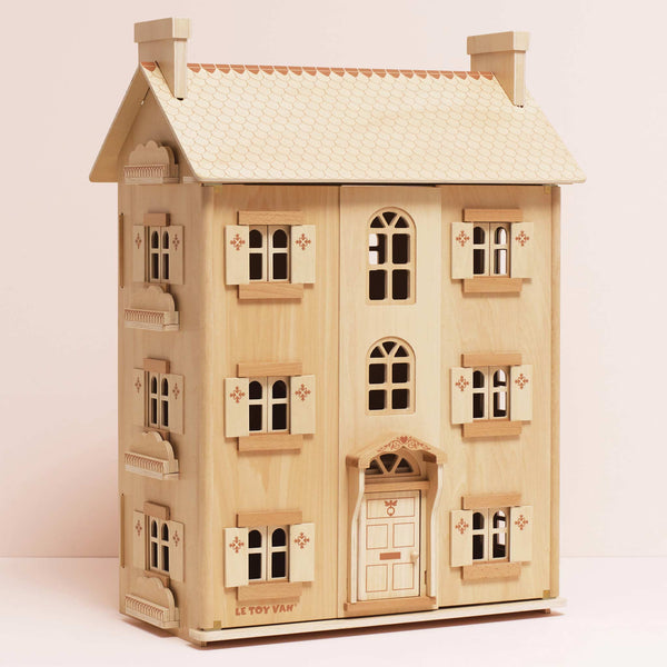 The Grand Natural Wood Dolls House
