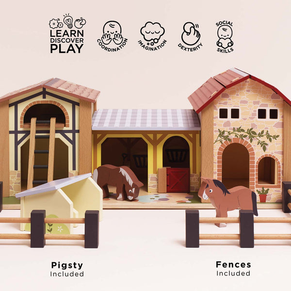 Wooden Farmyard Stables