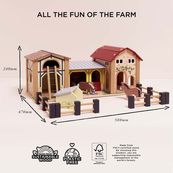 Wooden Farmyard Stables
