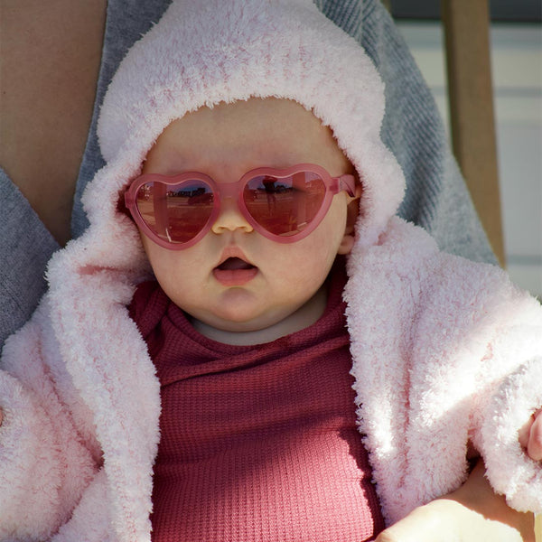 Original Mirrored Heart Sunglasses - Fuchsia Haze