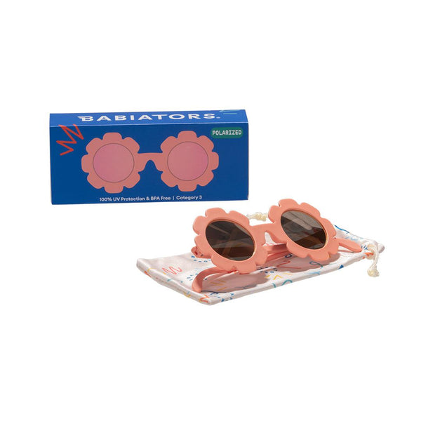 Polarised Flower Sunglasses - Peachy Keen
