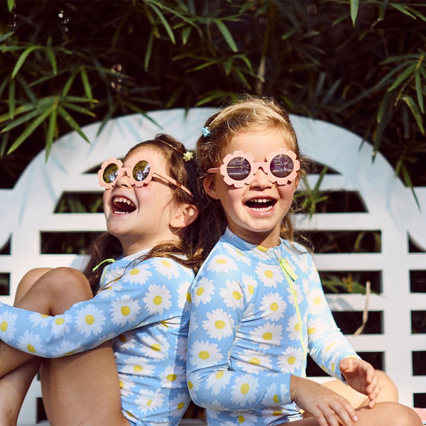 Polarised Flower Sunglasses - Peachy Keen