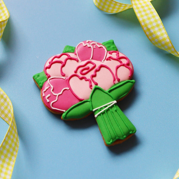 Bouquet Of Flowers Letterbox Biscuit
