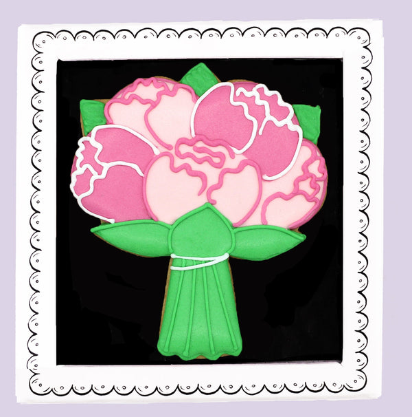 Bouquet Of Flowers Letterbox Biscuit