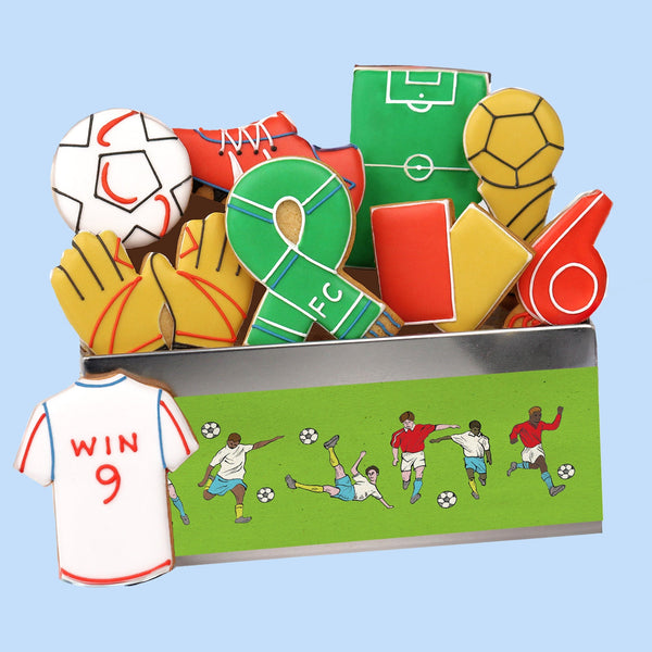 Football Mad Biscuit Tin
