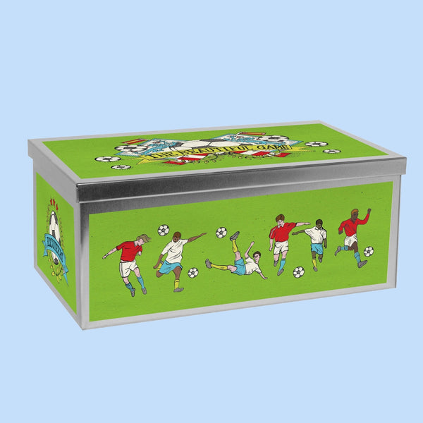 Football Mad Biscuit Tin