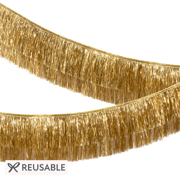 Gold Tinsel Fringe Garland Image1