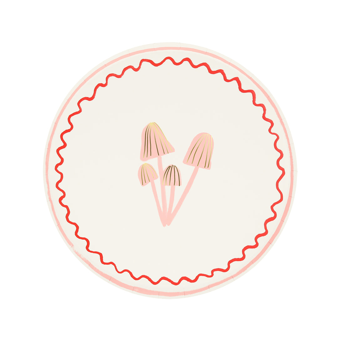 Our side plates, with a festive mushroom Christmas design, are ideal for small savoury and sweet treats.