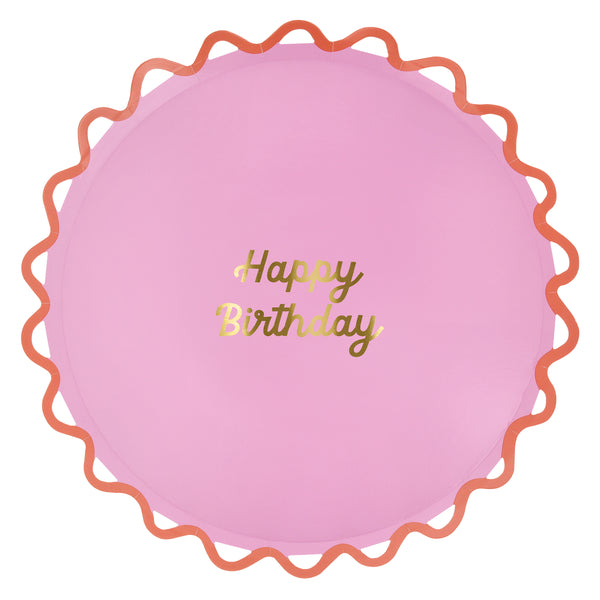 Our dinner plates are made especially as birthday party plates, with bright colours and a Happy Birthday message in shiny gold foil. Image11