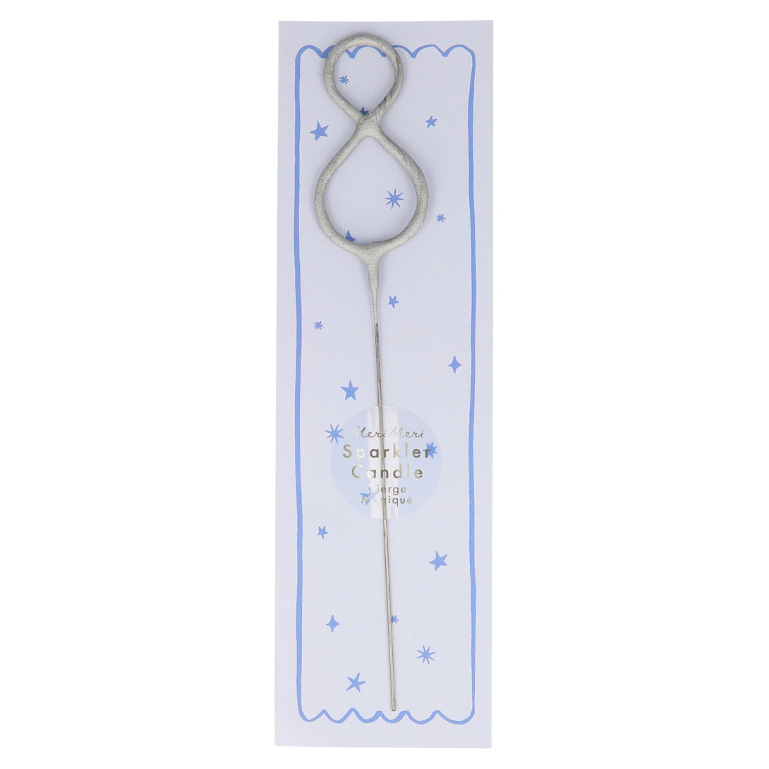 Silver Sparkler Numbers 0 To 9 Candles (Parent),Silver Sparkler Numbers 0 To 9 Candles (Parent) Image1