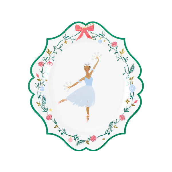 Our Christmas paper plates, made in a size plate size, feature 8 different characters from the iconic New York City Ballet's The Nutcracker. Image4