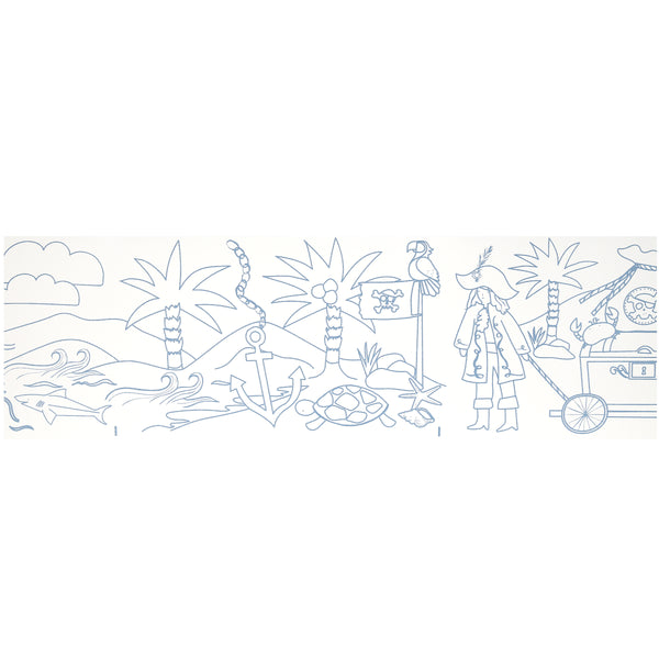 Our colouring roll, with a pirate-theme, and crayon set, makes a great gift for kids who love pirates and creative activities. Image4