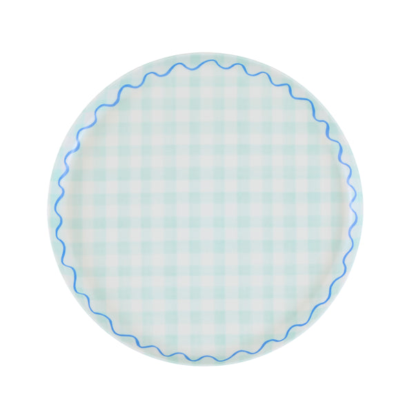 Our reusable plates feature a summery gingham print design in six pretty colours, ideal for picnics, garden parties, baby showers or birthdays. Image8