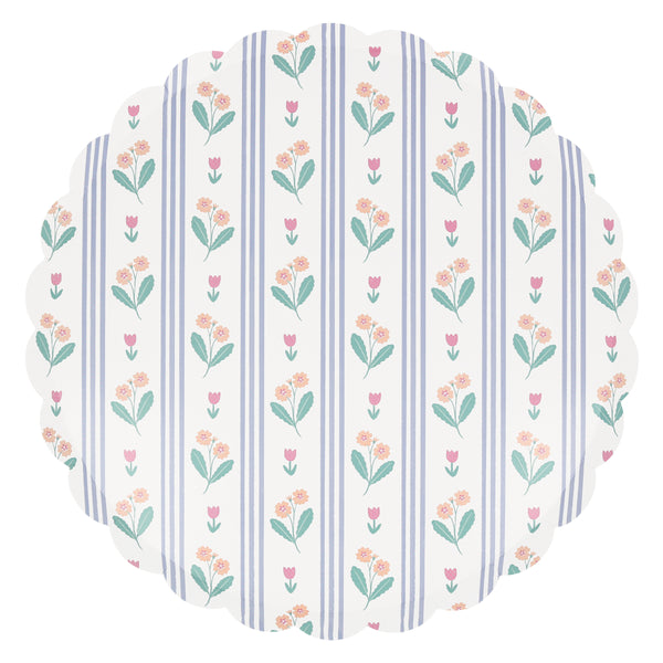 Our paper dinner plates are crafted in thick paper with a pretty floral design and pastel colours. Image6
