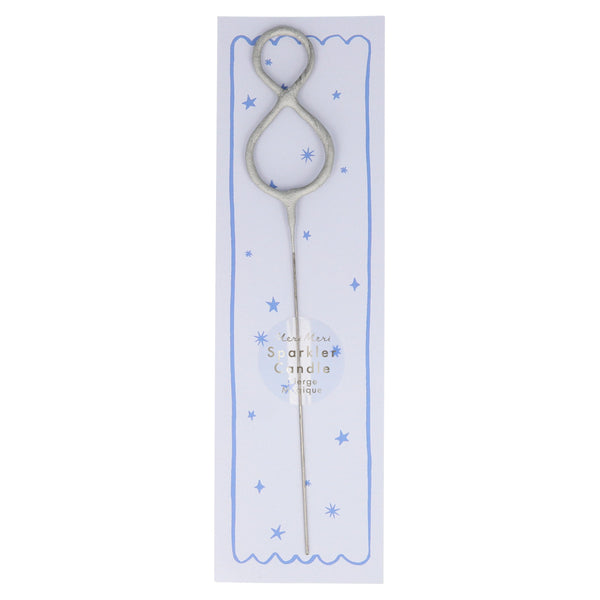Silver Sparkler Numbers 0 To 9 Candles (Parent),Silver Sparkler Numbers 0 To 9 Candles (Parent) Image1