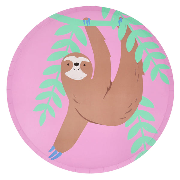 Our paper plates, featuring rainforest animals and bright plates are the perfect jungle party decorations. Image8