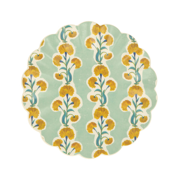 Our reusable side plates, made from melamine, feature Molly Mahon block print designs. Image9