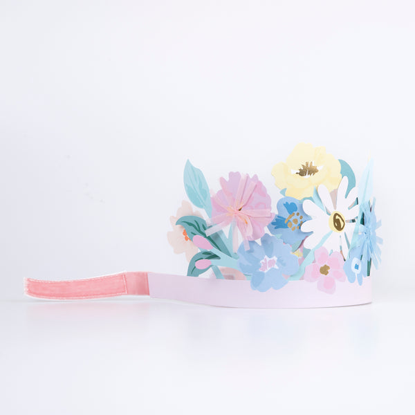 Our headdress, made with paper flowers, is the perfect Easter accessory. Image3