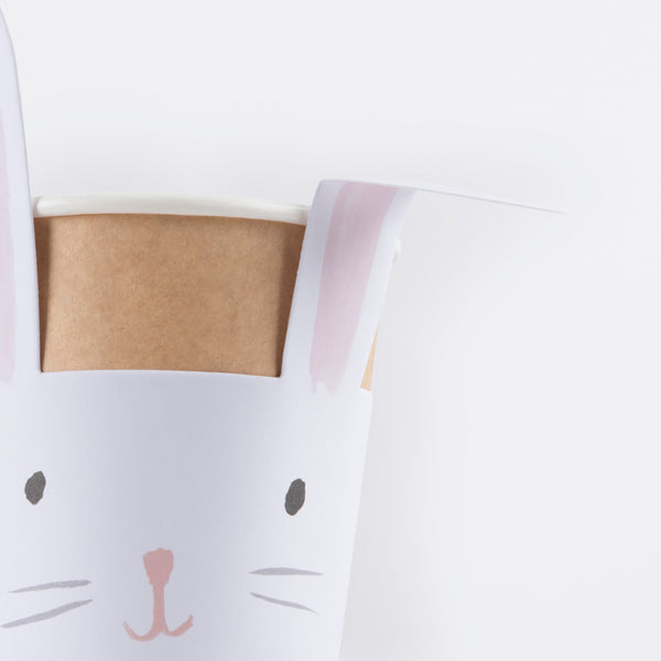 Our party cups, perfect for Easter dinner, feature cute bunnies with on-trend gingham bows. Image3