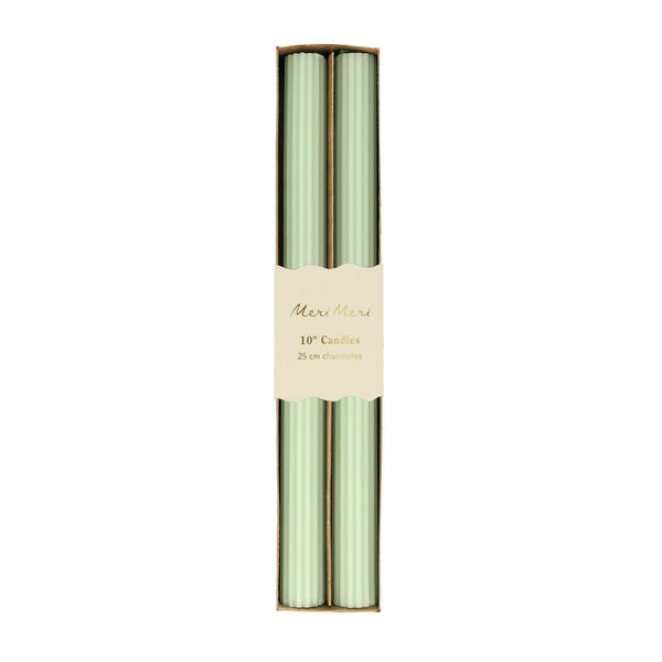 Make your party table look amazing with our ridged mint candles with mint wicks. Image5