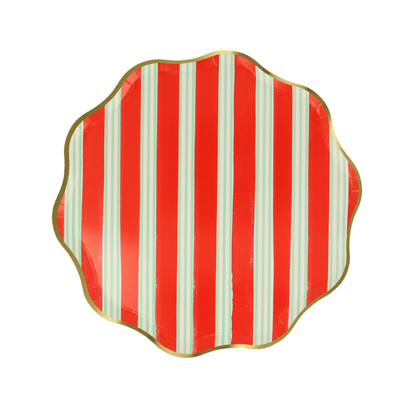 Our striped plates, in a side plate size, are ideal for Christmas cocktail parties. Image6