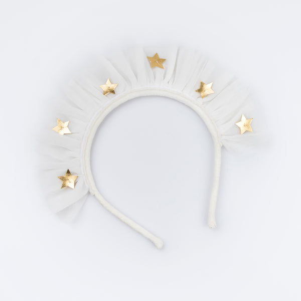 Our angel costume includes gold angel wings and a headband, crafted from tulle, leatherette and velvet for a luxurious look. Image4