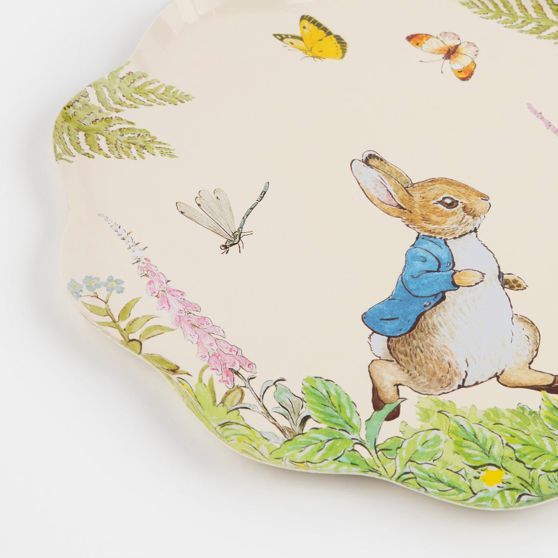 Our Peter Rabbit paper plates, are perfect as Easter plates or a Peter Rabbit party.