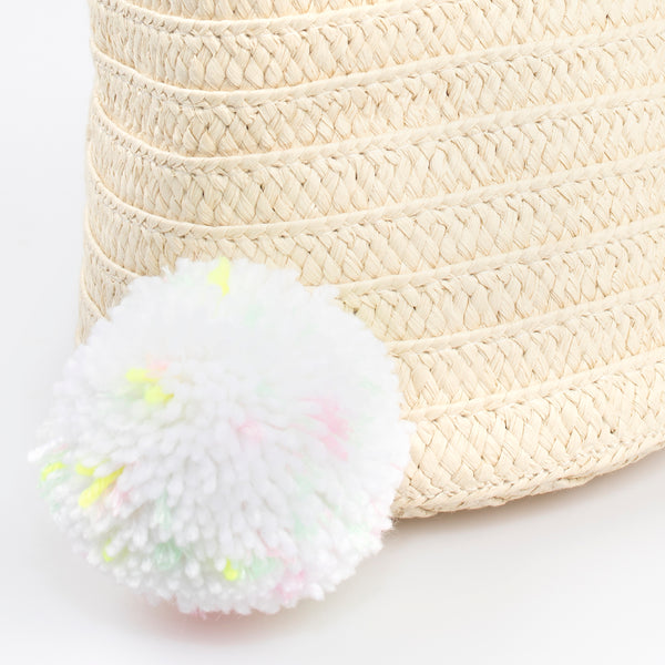 Our Easter bunny basket has a cute face, floppy ears and a pompom tail. Image6