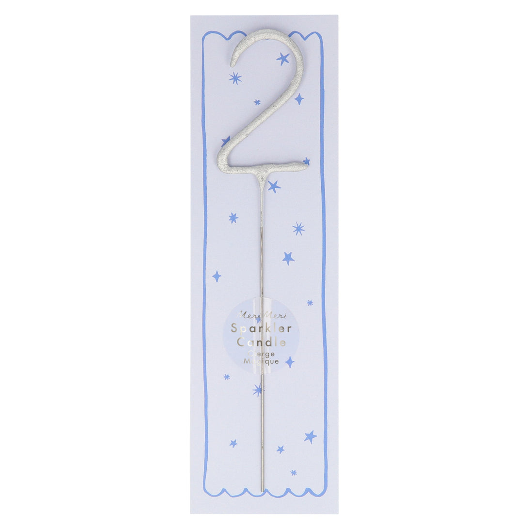 Silver Sparkler Numbers 0 To 9 Candles (Parent),Silver Sparkler Numbers 0 To 9 Candles (Parent) Image1