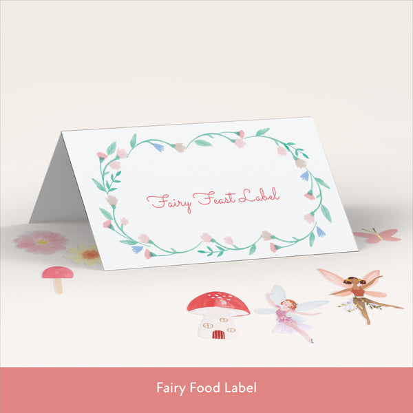 Our digital party bundle, with bright and beautiful fairy illustrations, includes all you need to welcome guests to your party. Image6