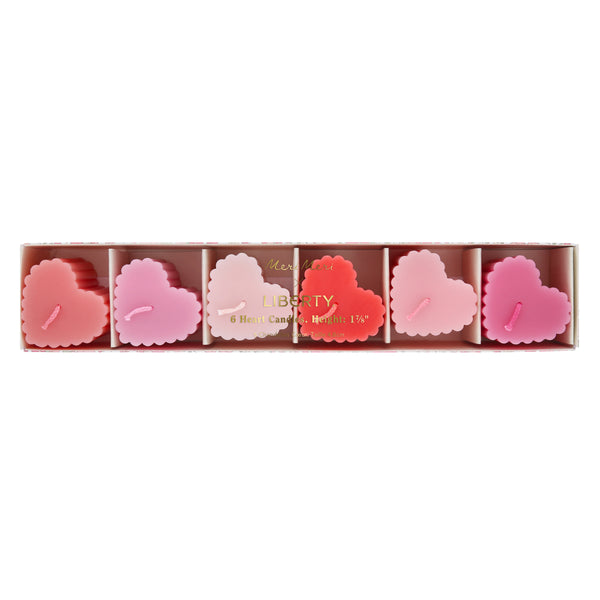 Our scalloped heart candles are wonderful to add to your Valentine's Day decorations for a soft glow on the table or mantel, or as a pretty gift. Image3