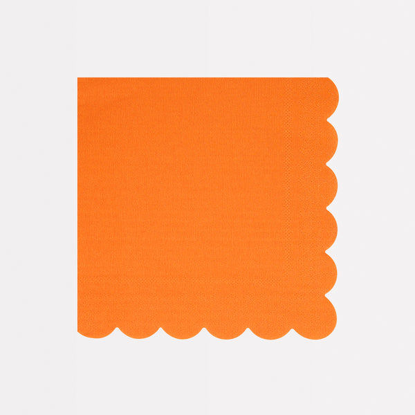 Our orange party napkins will give a wonderful warm look to your Thanksgiving party or any special celebration. Image1
