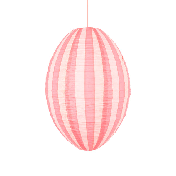 Our striped pink paper lanterns are the perfect hanging decorations for baby showers, birthday parties or all year decorations. Image5