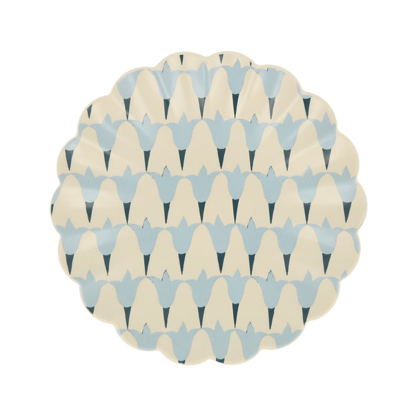 Our reusable side plates, made from RPET, feature Molly Mahon block print designs. Image8