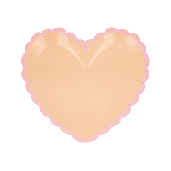 Our small plates, in heart shapes, feature a range of pretty pastel colours and a scalloped border. Image5