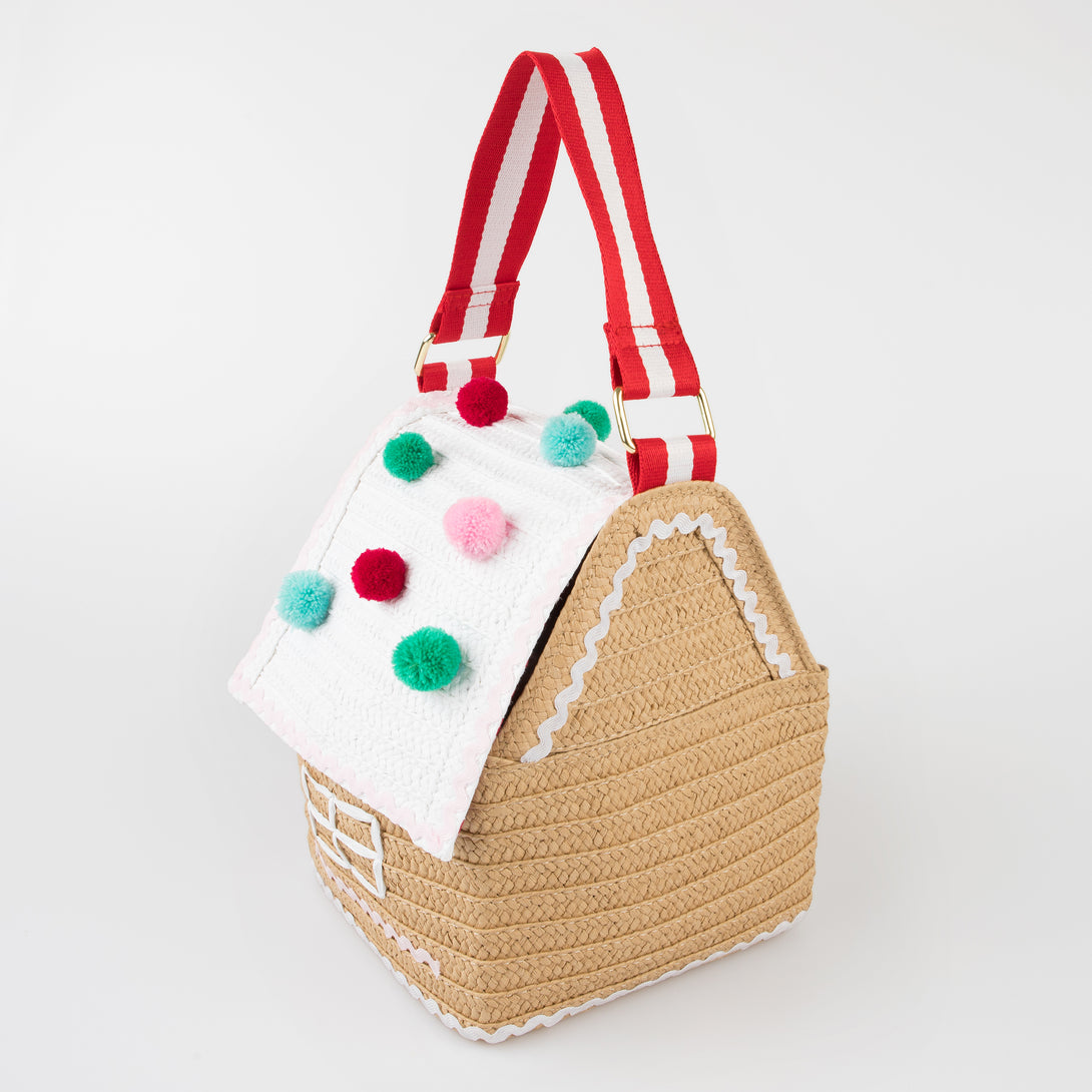 Our gingerbread woven paper bag makes the most amazing Christmas accessory.