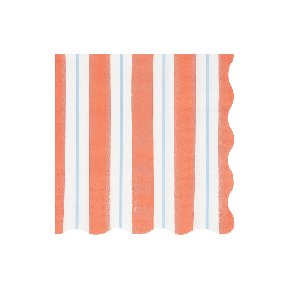 Our large paper napkins, with summery stripes, are ideal for picnics, beach parties and garden parties.