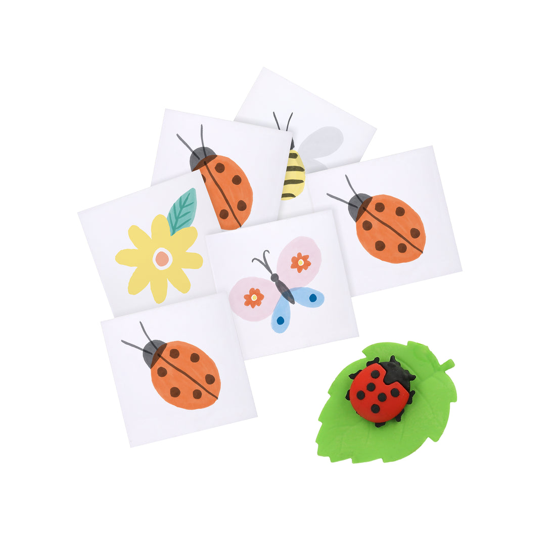 Make your woodland party look amazing with our fun ladybird surprise balls, including a cute ladybird eraser, a joke, 2 stickers and a party hat.