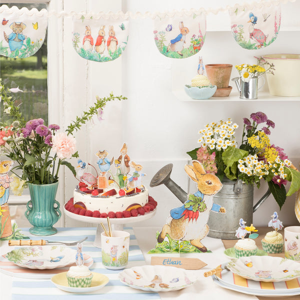 Our small melamine plates for kids feature Peter Rabbit and all his friends, perfect as picnic plates. Image2