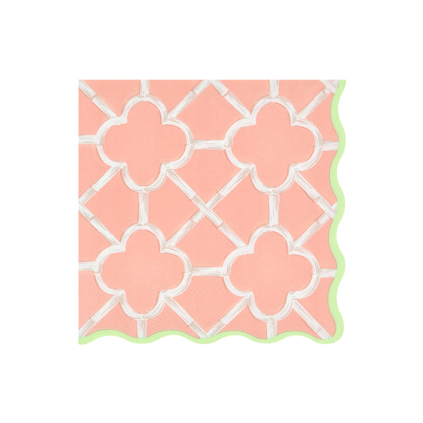 Our large napkins, made from 3-ply paper, come in four bright colours with a sensational bamboo design, perfect for birthdays and picnics. Image7
