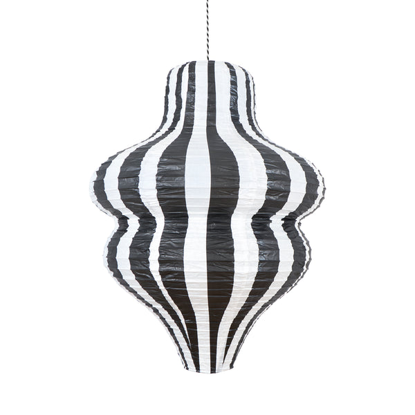 Our Halloween lanterns, made with paper over wire, feature bright stripes in classic Halloween colours for a bold decorative look. Image5