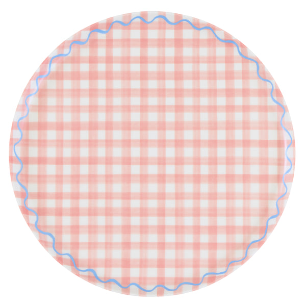 Our large reusable plates have a pretty gingham print design in six cheerful colours, ideal for baby showers, picnics and birthdays. Image3