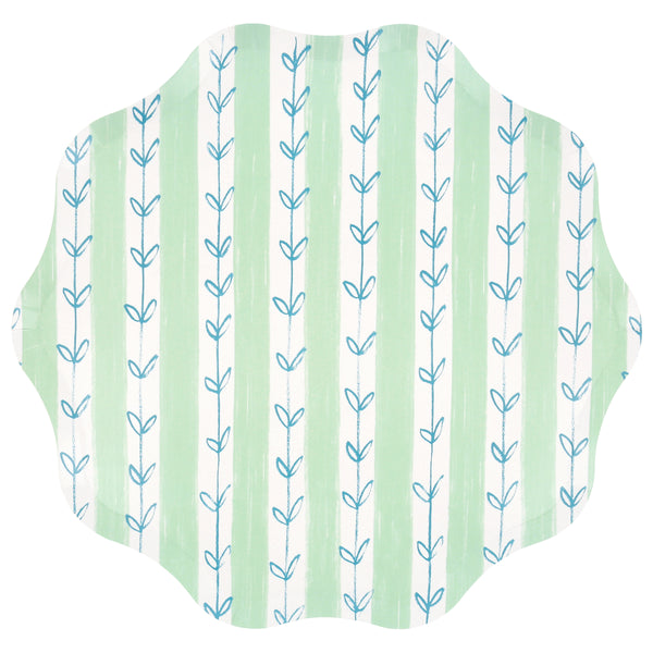 Our paper plates, in a large dinner plate size, feature colourful designs inspired by Indian block prints, ideal for stylish garden and tea parties. Image11