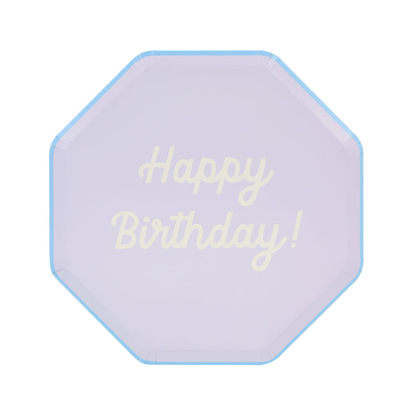 The octagonal design, and bright colours, of our birthday plates make these the perfect side plates for a birthday celebration. Image8